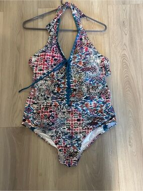 Ashley Graham x Swimsuits For All Halter Lace Up Monokini 20